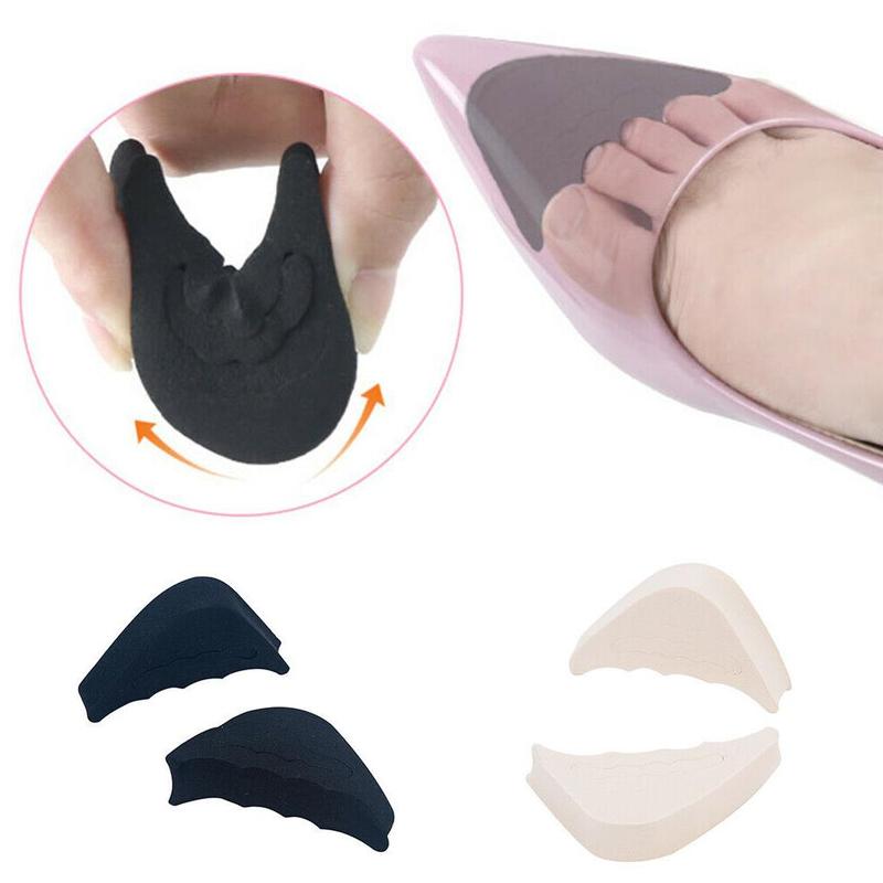 Almohadillas puntiagudas para mujer, zapatos de tacón alto, medio puntera delantera, Protector de código, almohadilla amortiguadora para el dolor, relleno frontal N7S3, 1 par