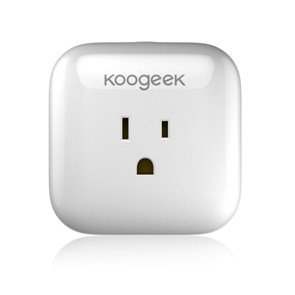 Koogeek wi-fi smart stik stemmestyring til apple homekit alexa google assistent timer energiovervågning ingen hub påkrævet os stik