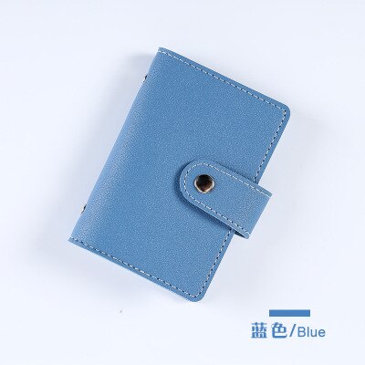 Vrouwen 26 Kaarten Slanke Pu Lederen Id Credit Card Functie 26 Kaart Kaarthouder Credit Kaarthouder Pasjeshouder Porte carte: Blauw