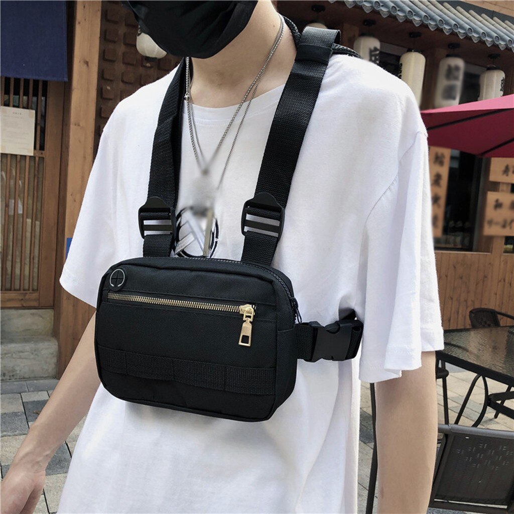 unisex Kühlen Brust Tasche -Trend Multi-Funktion Wasserdicht Oxford Brust Taschen Weste Bote Tasche Männer Frauen Umhängetasche # G2