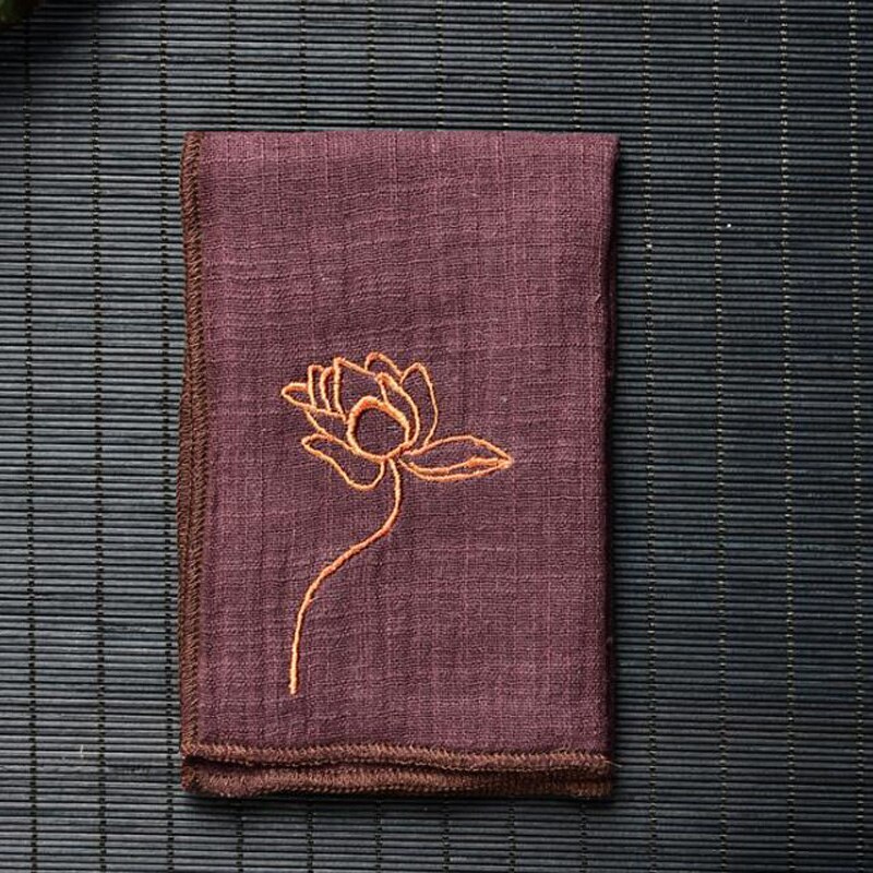 2 st 28 x 19cm enkla broderade kökshanddukar teservetter kökshandduk traditionell kinesisk stil liten storlek