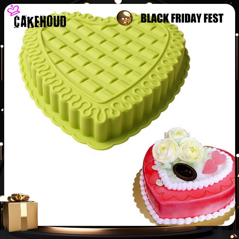Cakehoud Siliconen Grote Maat Liefde Hart Cakevorm Diy Mousse Chiffon Cakevorm Bakken Decorating Gereedschap Bakken Accessoires
