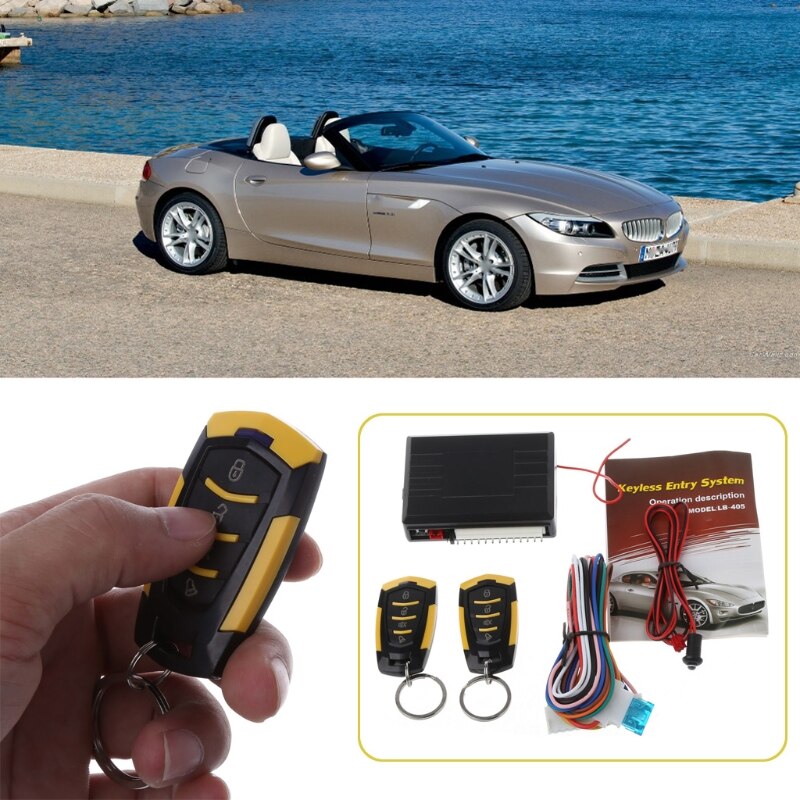 Système d&#39;entrée sans clé voiture 12V | Alarme automatique, télécommande de porte centrale, verrouillage de véhicule, Kit