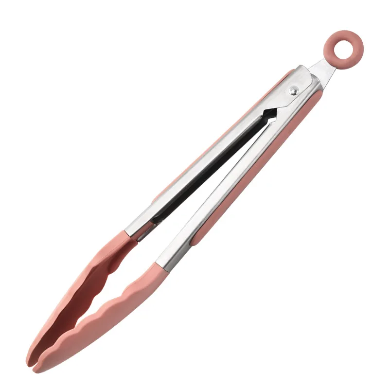 1 stk. silikonspatelsett ikke-pinne varmebestandige spatler vender til matlaging baking blanding kjøkken bakeverktøy spatel: Rosa