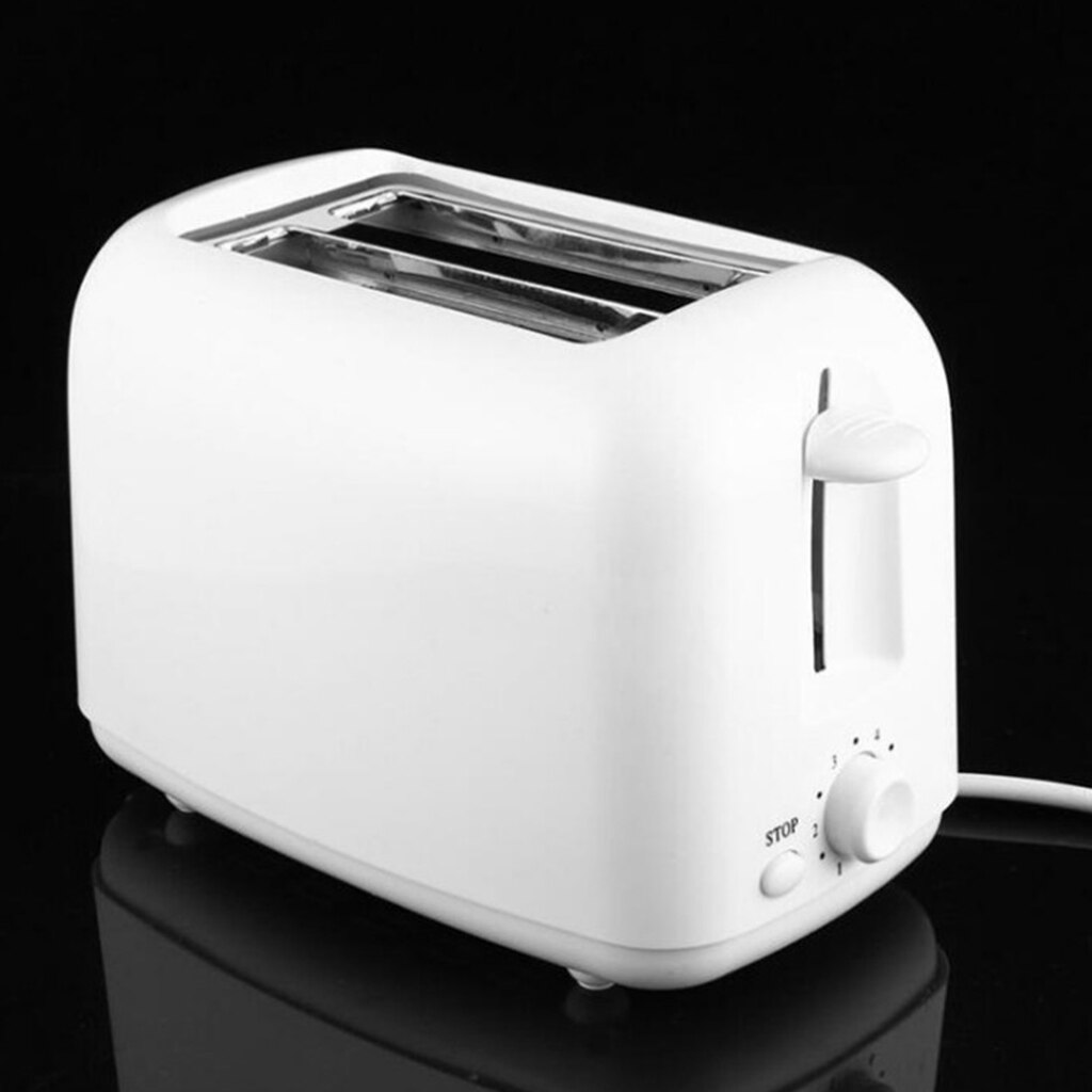 2 Slice Automatic Bread Maker Electric Mini Breakfast Bread Baking Machine Kitchen Appliances