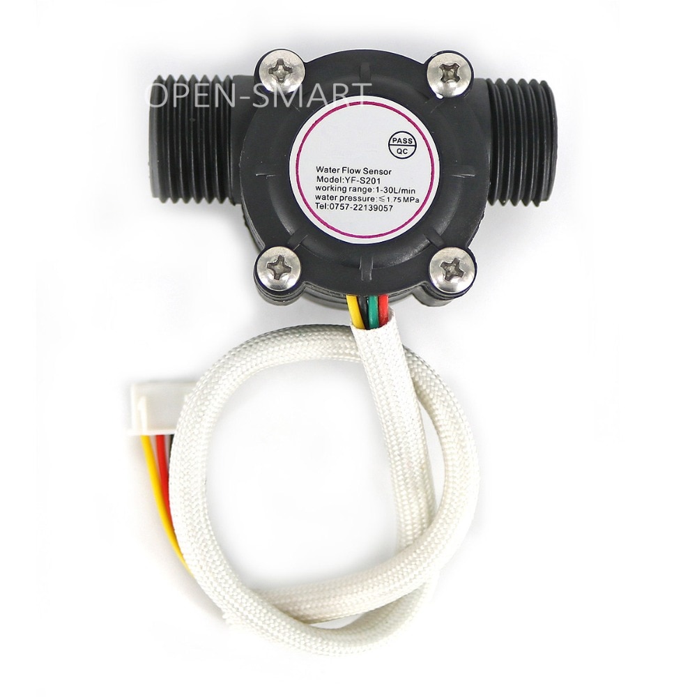 Sensor de temperatura g1/2 para arduino, medidor de temperatura/fluxo de água para arduino