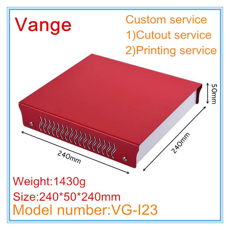 1pcs/lot sheet metal project cases electronics housing 240*50*240mm iron enclosures diy apparatus for signal repeater device