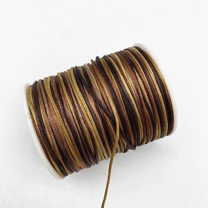 10Yards/Lot 1.0Mm Kleurrijke Chinese Knoop Lijn Koord Zijde Satijn Koord Nylon Koord Diy String Ketting armbanden Cord #03