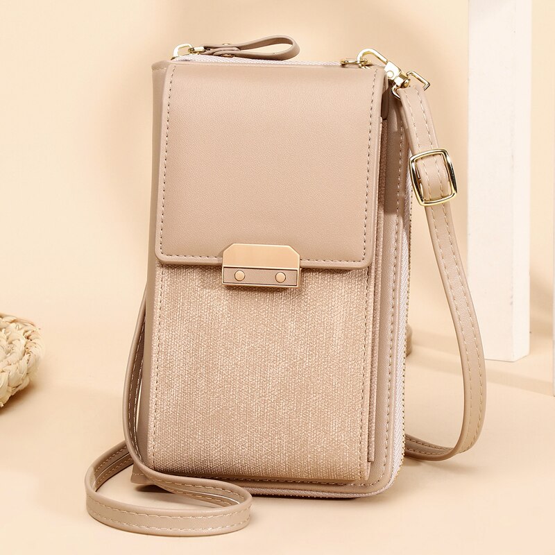 Vrouwen Messenger Bag Mobiele Telefoon Schouder Portemonnee Kleine Pu Lederen Crossbody Hangen Zakken Voor Dames Kaarthouder Portemonnee vrouwelijke