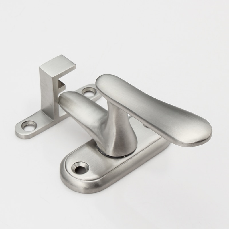 Pienet koot ruostumattomasta teräksestä valmistettu oven salpa elastinen tappi painike wc huoneen turvallisuus kodin turvaportti oven salpa salpa lukko