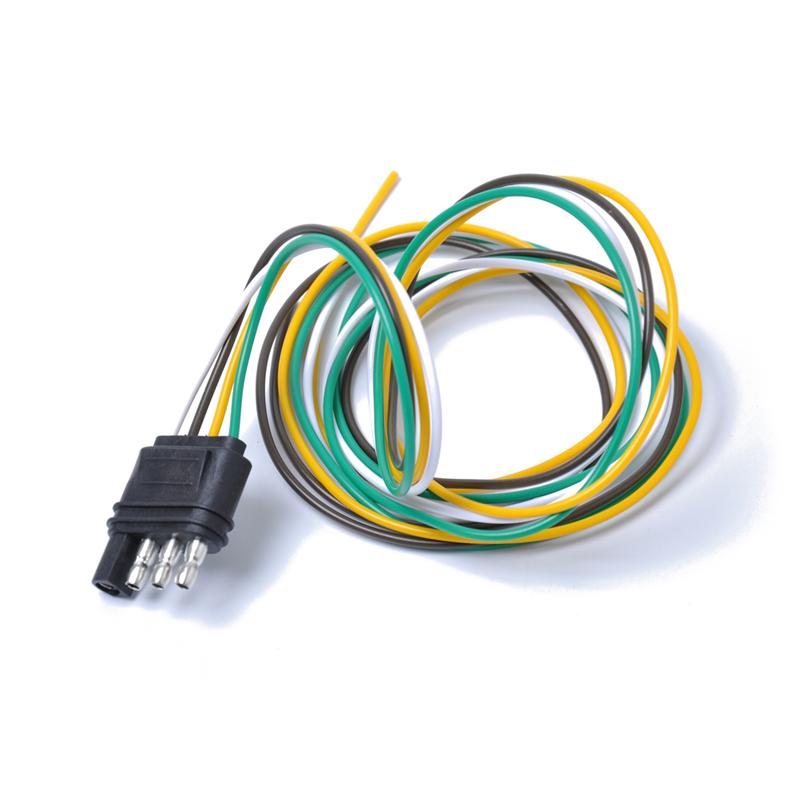 100cm 4-Way 4-Pin Trailer Wire Extension Flat Connector Plug and Socket Trailer Wiring Harness