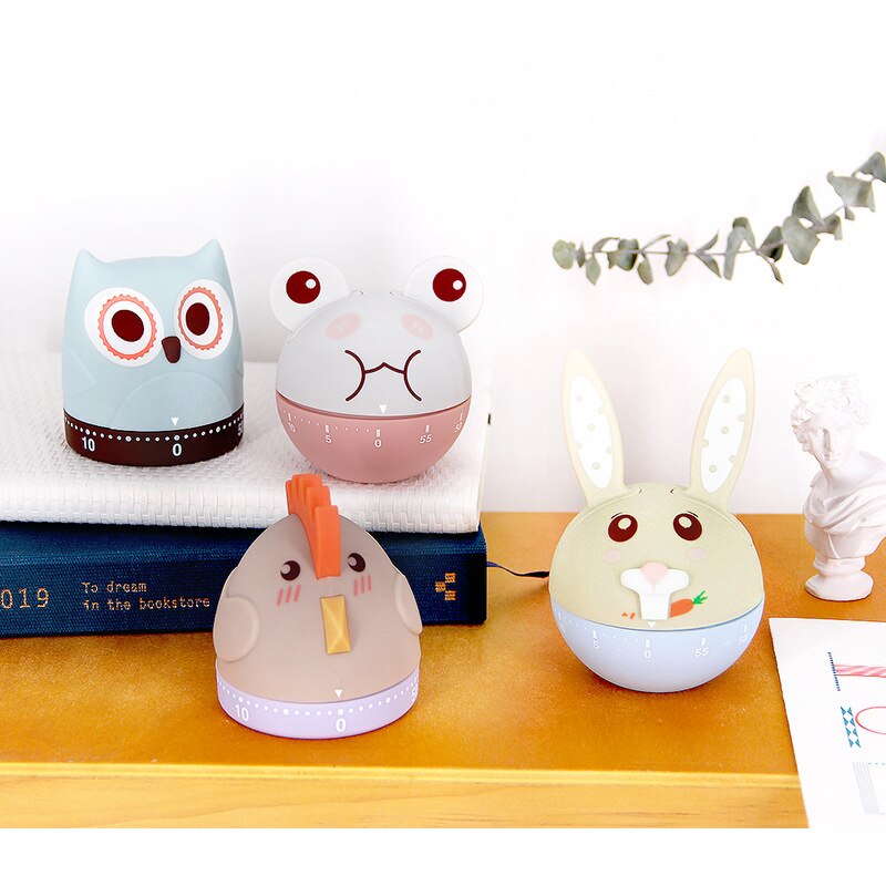 Animal Shape Cute Cartoon Timer For Kid Study Time Management Alarm Clock Cooking Reminder Multifunction Kitchen Tools