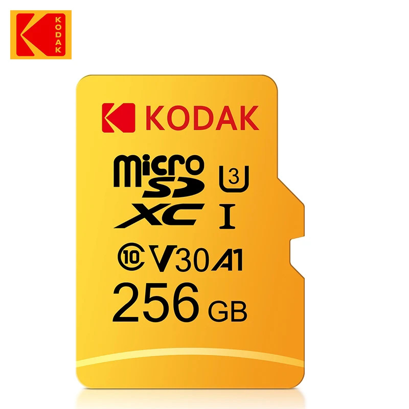 Original KODAK MicroSD Card C10 Memory Card 32GB 64GB Class10 Memori TF Micro SD SDXC 128GB 256GB 512GB A1 U3 V30 4K For Camera: 512MB
