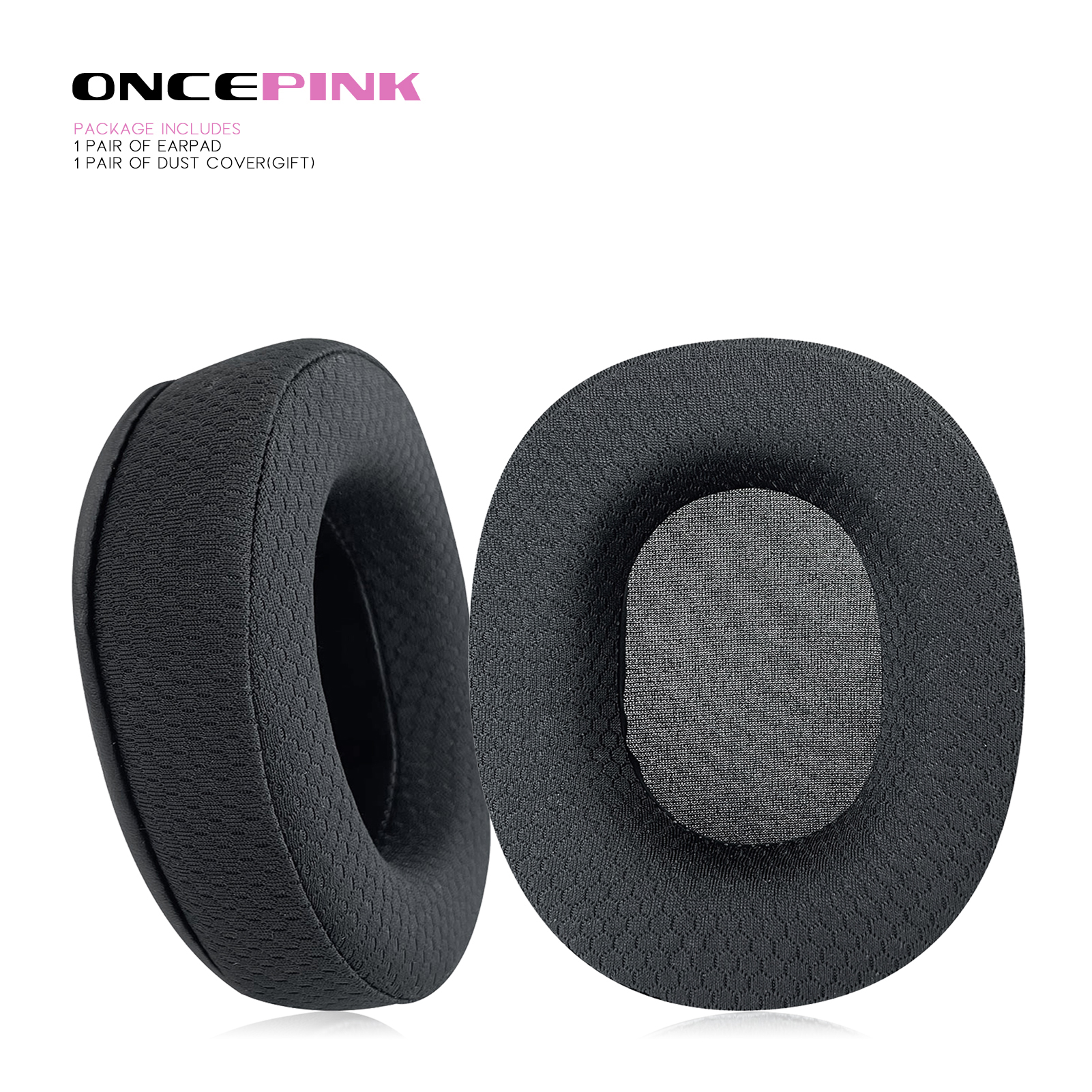 Almohadillas de repuesto Oncepink para auriculares Taotronics Soundsurge 85 90, almohadillas gruesas, orejeras: Plata