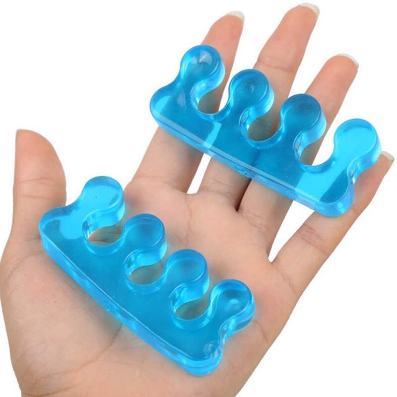 1 Paar Zachte Siliconen Manicure Pedicure Nagels Teen Separator Flexibele Vinger Teen Spacer Scheiding Stijltangen Tool Teen Corrector