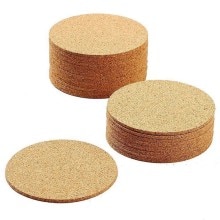 Posavasos redondo de corcho de Color madera, 10 posavasos de barra de corcho, 90mm, 3mm de grosor, de grano fino