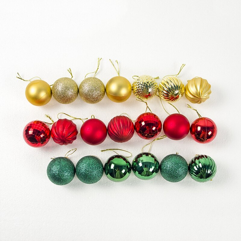 30 stuks kerstboombalhangers, decoratiebal, kerstbal, hangende bal, ornament, decoraties voor thuis, kerstdecoratie