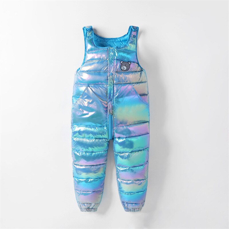Winter Girls Boys Overalls 1-5 Years Autumn Baby Boy Girl Thick Warm Pants Kids Jumpsuit Children Ski Down Overalls