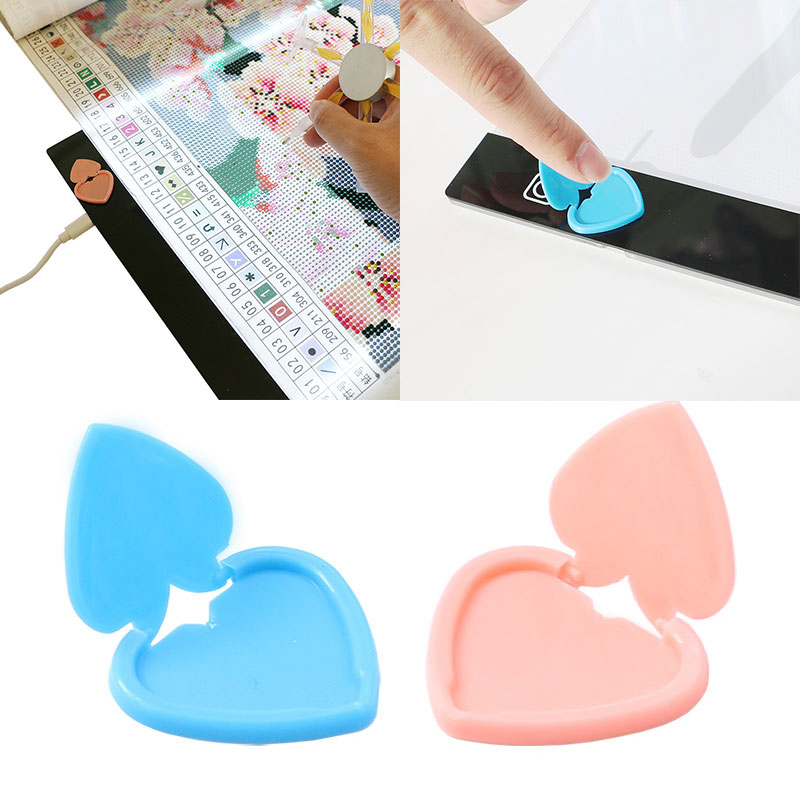 Copy Board Protector Diamond Painting Tool Dimming Cover General Shielding Button Tool Heart-shaped Solid Color Durable Plastic