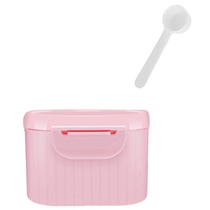 Caja de plástico de una sola capa para bebé recién nacido, contenedor portátil para almacenamiento de leche en polvo, latas de comida