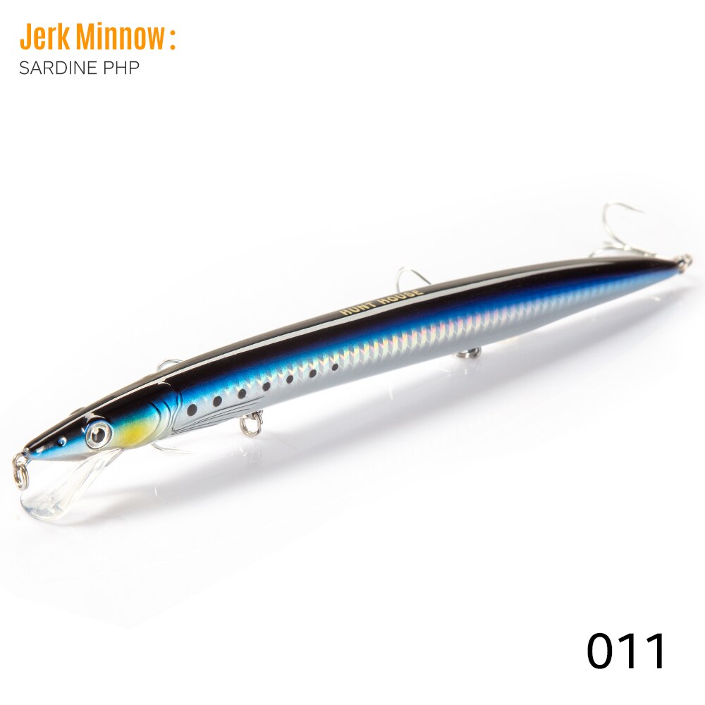 Hunthouse Sandeel jerk Minnow Vissen Lokt 143mm 173mm 208mm Lange Casting Drijvende Lokken jerkbaits pesca LW402: 40mm / Paars