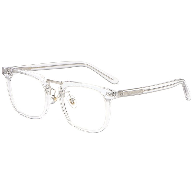 Acetate Glasses Frame Men Women Transparent Clear Glasses Optical Myopia Prescription Eyeglasses Eyewear Spectacle Frames Oculos: Default Title