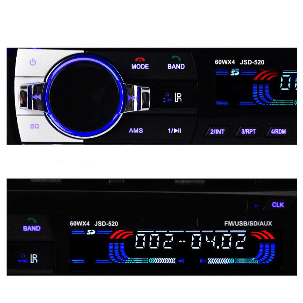 Autoradio stéréo, Bluetooth, avec télécommande, téléphone AUX-IN, MP3, FM, USB, Radio pour voiture, 1 din