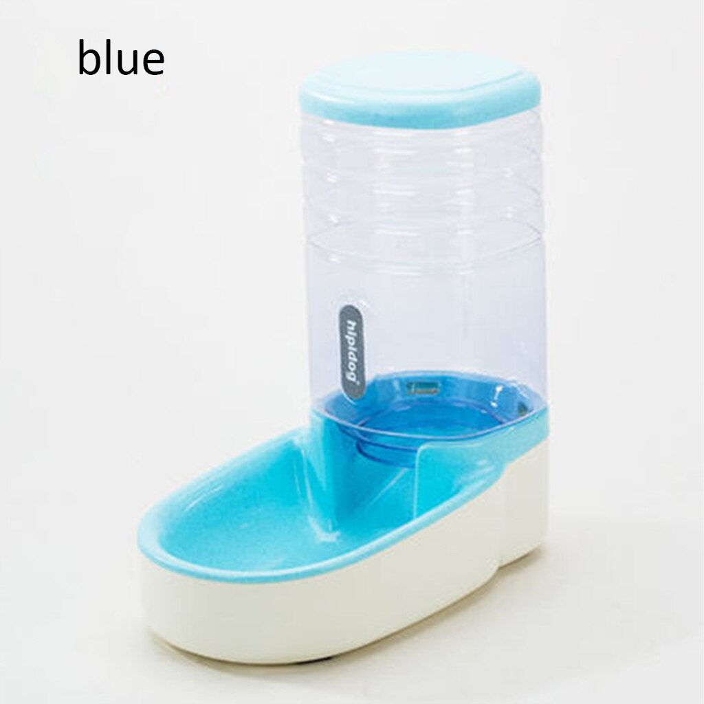 3.8l automatische voerbakken voor katten en honden, grote voer- en waterdispenser, drinkfontein, fles en antislip voerbak: Blauw voedsel