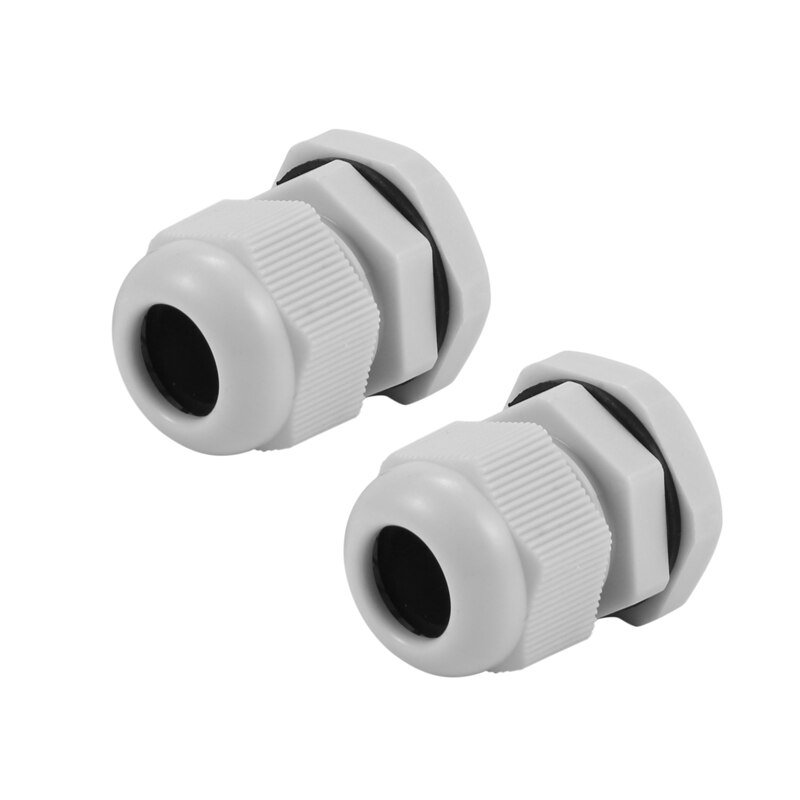 5 x M20 20mm White Waterproof Compression Cable Stuffing Gland Lock