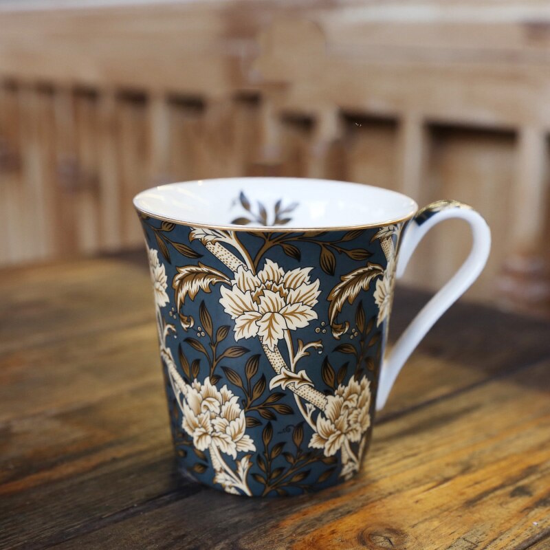 William morris vintage porcelæn te kop europæisk retro vand kop keramisk krus kaffe drinkware køkken tilbehør