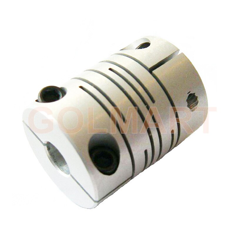 Acoplamiento flexible de aluminio para motor eléctrico, acoplador de eje de línea paralela, CNC, D38mm, 50mm