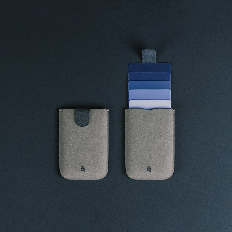 neue Karte halter DAX V2 Mini Schlanke Tragbare Papier Halter Gezogen Männer Brieftasche Farbe Hang 5 Karten Kurze geld frauen Geldbörse: DAXv2Blue