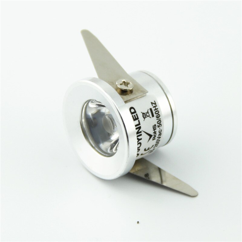1W AC90-260V 25mm Mini Downlight LED redondo para exteriores Jardín baño pasillo techo bombilla de luz focalizada cálida/Natural blanca