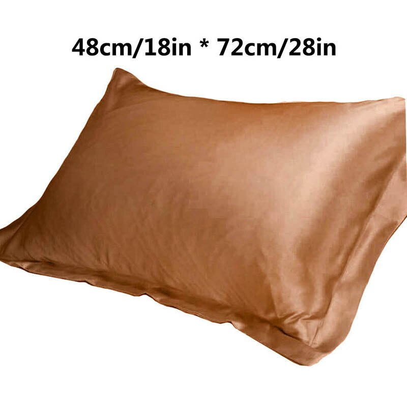 1pc enkla kuddar i ren färg i siden i fyrkantigt format bekvämt för att sova i sovrummet mjuka kuddar 48 cmx 74cm: I