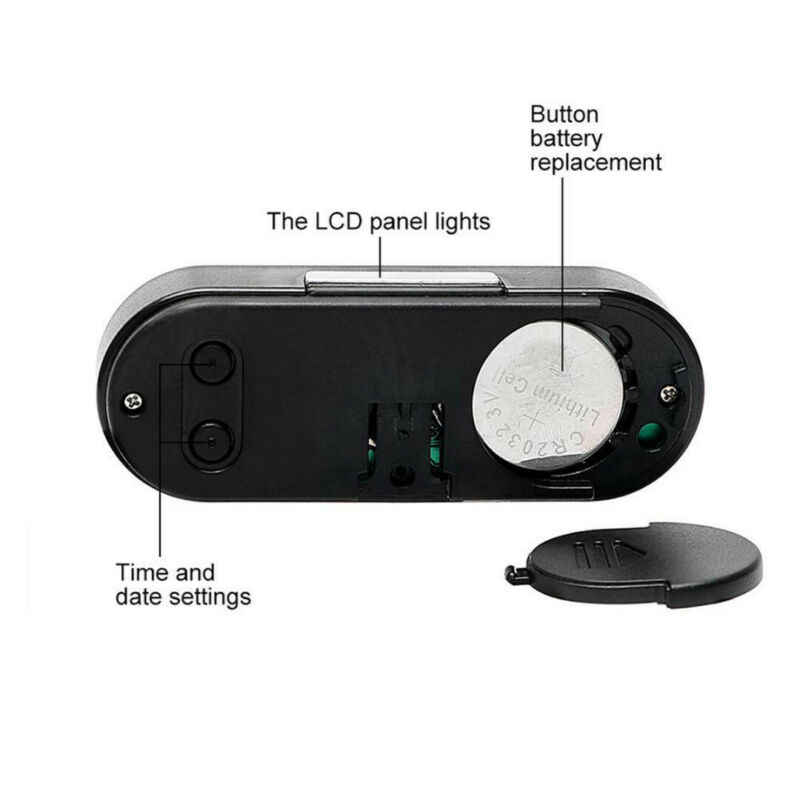 Met achtergrondverlichting elektronische klok meters accessoires plastic digitaal lcd