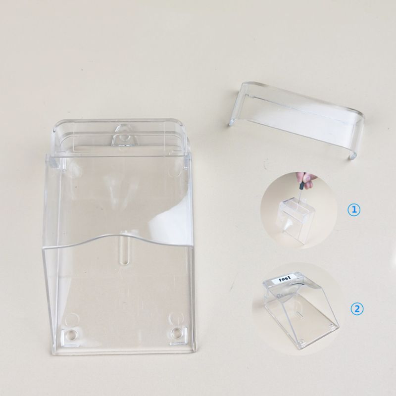 Cubierta impermeable para timbre de puerta inalámbrico, timbre de puerta con botón transparente