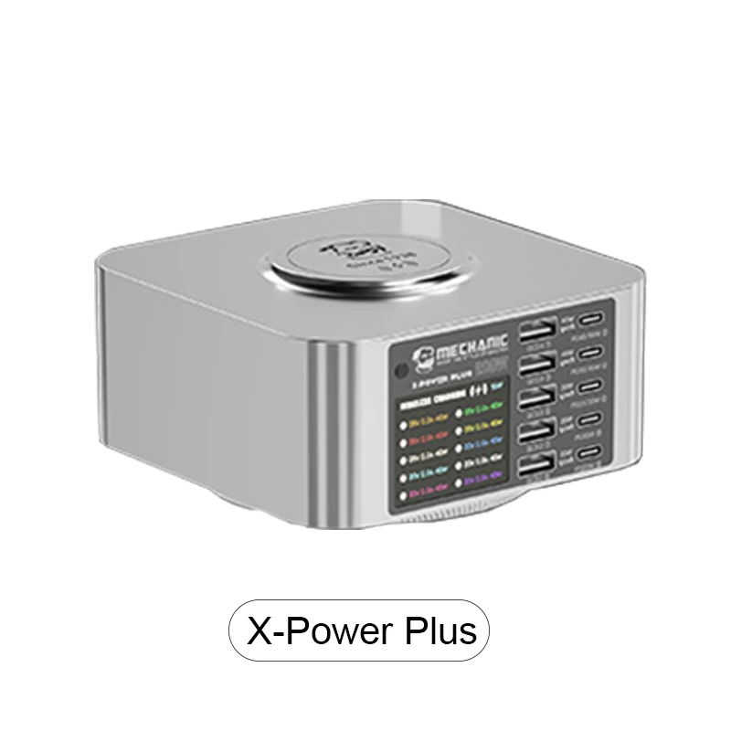 MECHANIC X-Power Plus Max Multi-port Charger Multifunctional Desktop Charging Station Fast Charging for Phone Tablet QC3.0 PD3.1: WHITE / 19pcs
