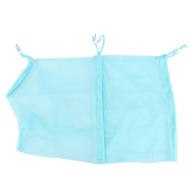 Kat brusebad polyester mesh klud vaskepose rengøringsmateriel til kæledyr: Blå
