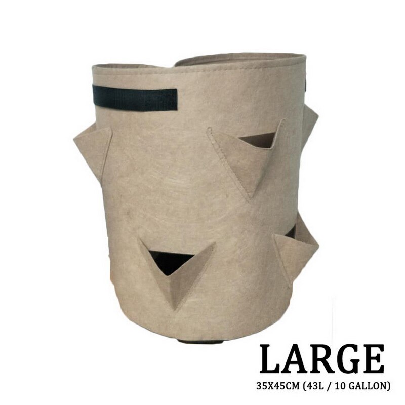 Plantation sac de culture sac de plantation avec poignée jardin extérieur plante sac de culture, sac Vertical pour fraises herbes et fleurs réutilisable