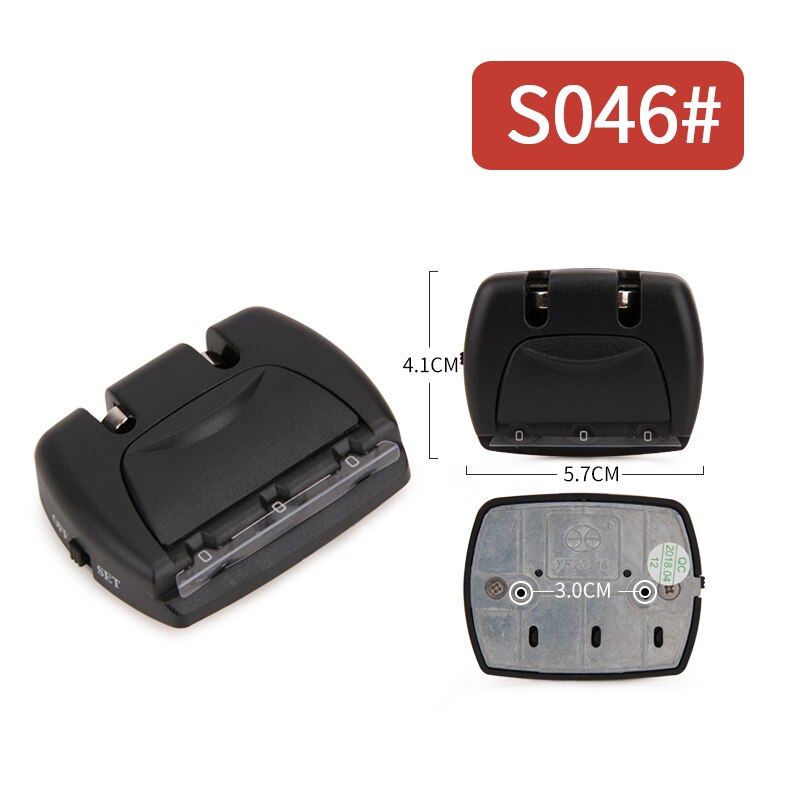 3 Digit Combination Padlock Accessories for Bags Lock Luggage Suitcase Travel Bag Code Lock Black Combination Trunk Fixed Lock: S046