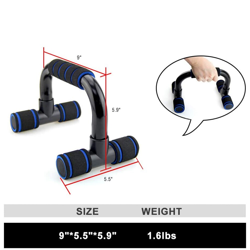 Plast sport armhävningsstativ stänger arm muskel kraft tränare gym träning bröst träning expander utrustning parallell bar armhävning
