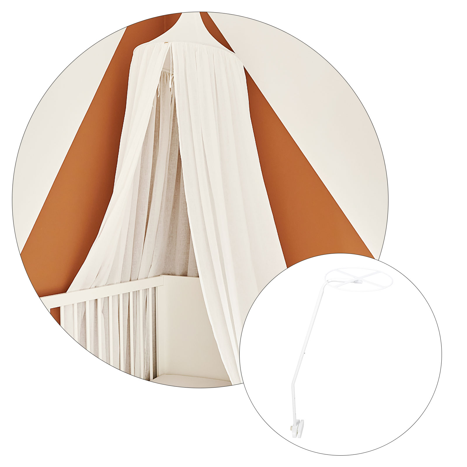 Handy Baby Moskitonetz Ständer Kinderbett für Stahl Baldachin Halter Rack