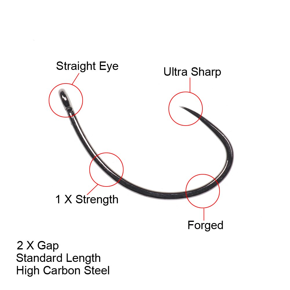 Vampfly 20pcs Barbless Curved Nymph Stonefly Klink Fly Tying Hook Ultra Sharp Fly Fishing Hooks