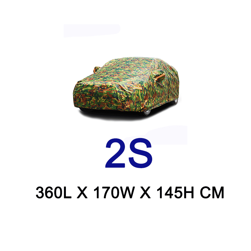 Kayme – housse de voiture de Camouflage étanche, couverture de Protection extérieure contre le soleil, la poussière, la pluie et la neige: 2S