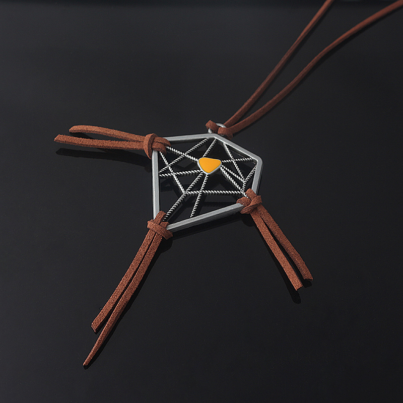 Game Death Stranding Dreamcatcher Necklace Sam's Dream Catcher Pendant Leather Chain Necklace For Women Men Amulet Jewelry