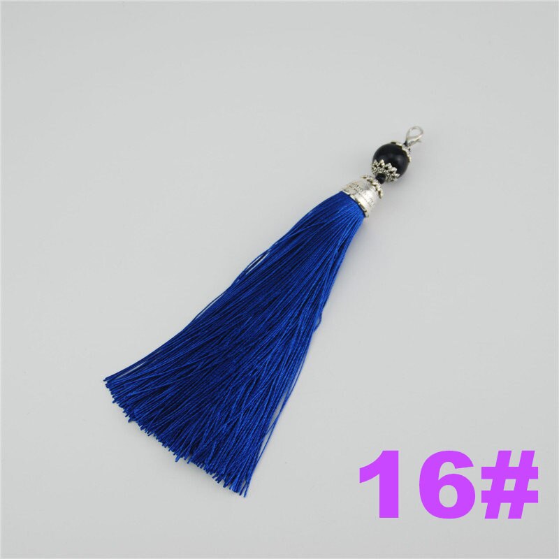 Rayon Bead Tassels 15cm 10pcs Handmade Supplies For Jewelry Findings DIY Curtain Embellish Accessories Fringe LS019: 16 dark blue