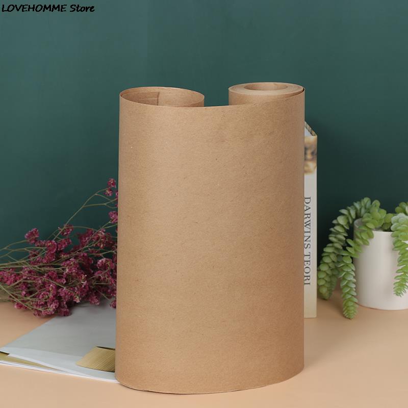 30 metros marrón Papel Kraft para envolver rollo para boda cumpleaños de paquete de embalaje arte