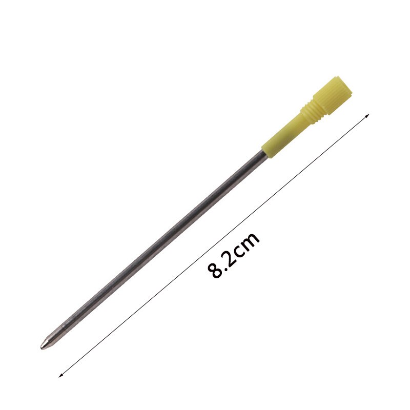 20 pcs/lot 8.2cm Metal Ballpoint Pen Refills for Diamond Crystal Pen Black Blue Ink 0.7mm Office School Supplies