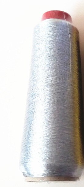 XUNZHE Gold / silver Computer Cross-stitch Threads Durable Overlock Sewing Machine Line Textile Metal Yarn Woven Line 2300 m: Silver