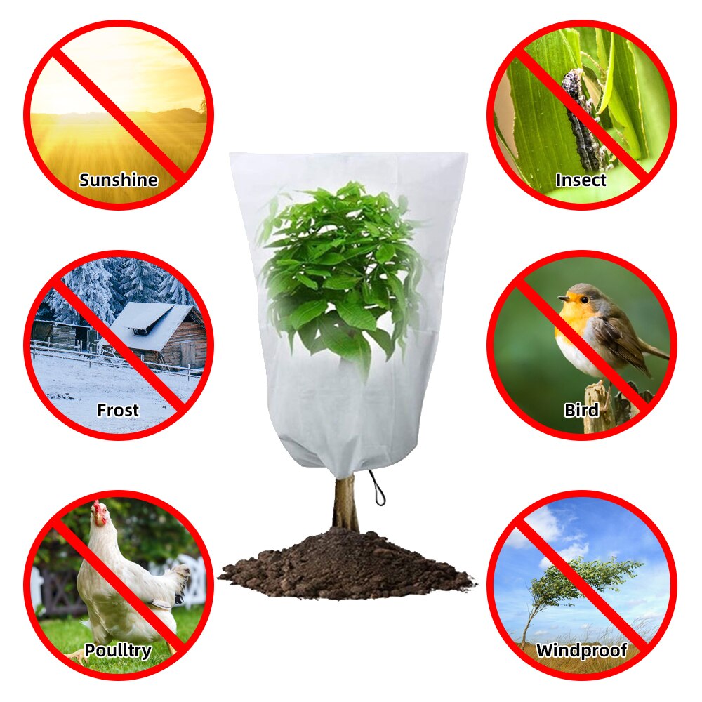 Antifreeze Cover Warm Cover Tree Shrub Plant Protecting Bag Frost Protection Garden Winter Vegetation Protection Cover#PT10001-1